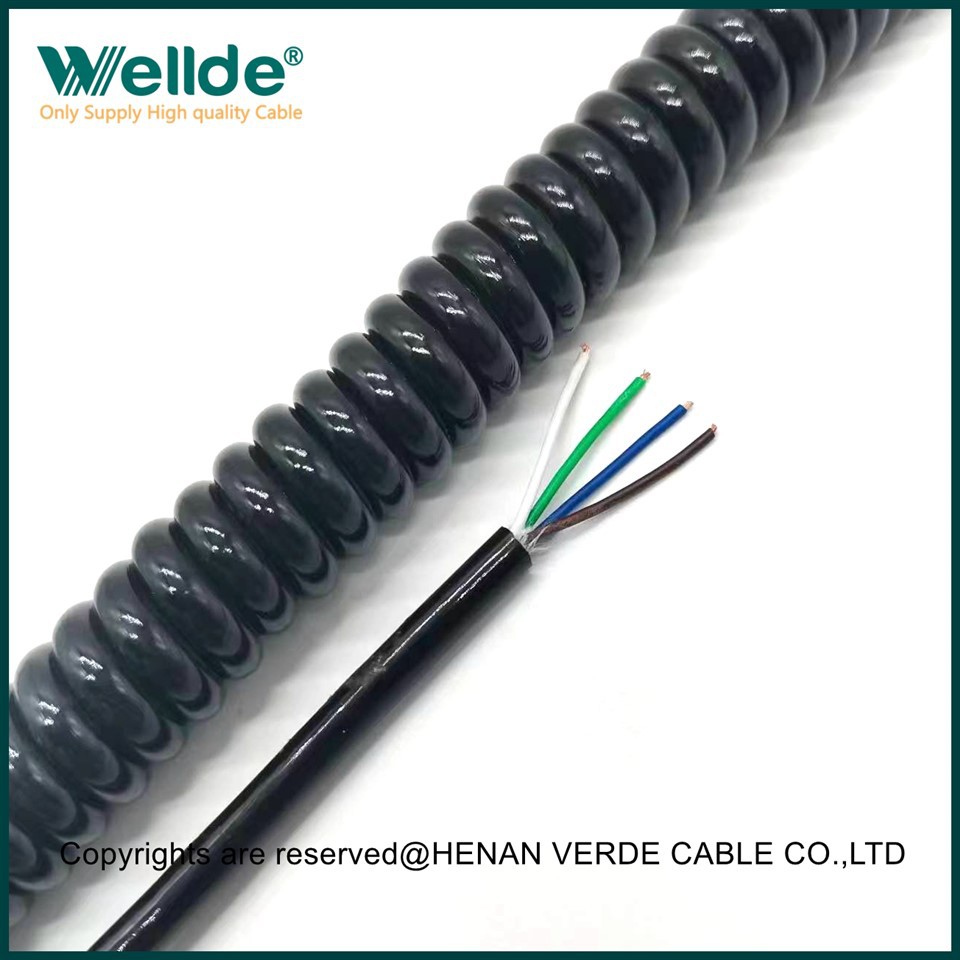 4-żyłowy kabel spiralny 1,0mm2