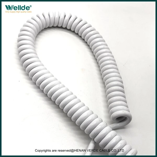8 Core 1 mm White Spiral Cable suppliers